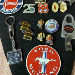Automotive Key Chains, Magnets, And Pins