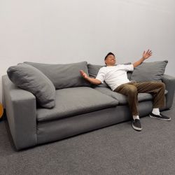 ❌Half Priced❌ Utopia Slate Gray Sofa (Deep) - I can deliver - ***Clean af*** - Deep Clean and Washed