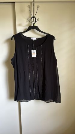 Calvin Klein Black Studded Top 