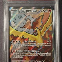 🔥 2025 Pokémon Rocket’s Moltres ex #208 — Ultra Rare — PSA 9 MINT 🔥
