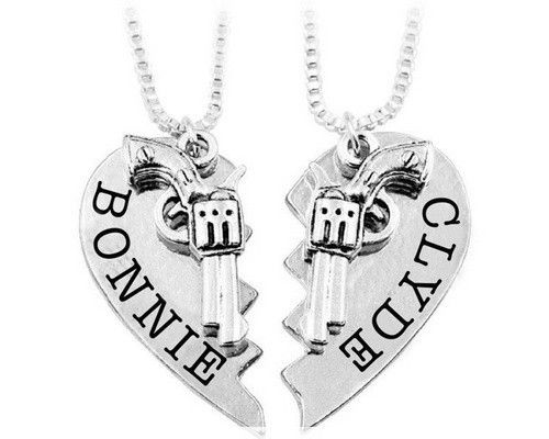 Bonnie & Clyde Necklace 2pc