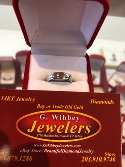 Platinum wedding ring size 6.