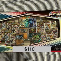 Prismatic Evolutions Lucario & Tyranitar Ex Premium (Sam’s Club)