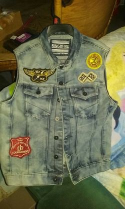 Boys jeen vest size 10