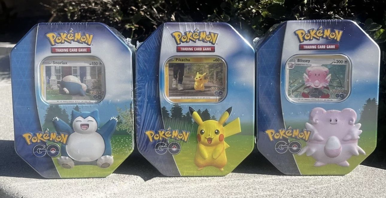 Pokemon Go Tins Brand New Sealed