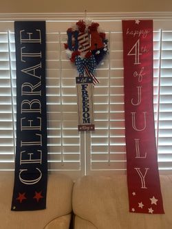 Independence Day Wreath/banners