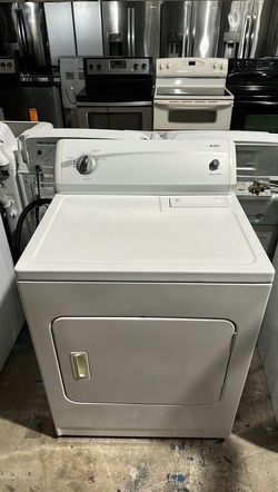 White Kenmore Dryer with AutoDry Feature