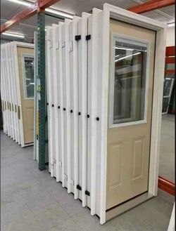 Exterior Door with Half Glass Window