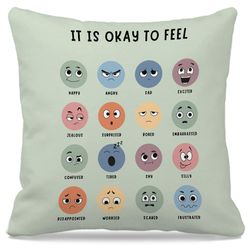 Nogrit Counseling Office Must Haves Throw Pillow Cover, Calming Corner, Mental Health Pillowcase Decor For Home Kids,Mental Health Counselor Gifts, Ca