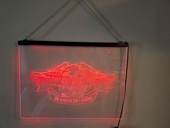 Harley-Davidson "An American Legend" Acrylic LED Edge-Lit Sign $50 OBO