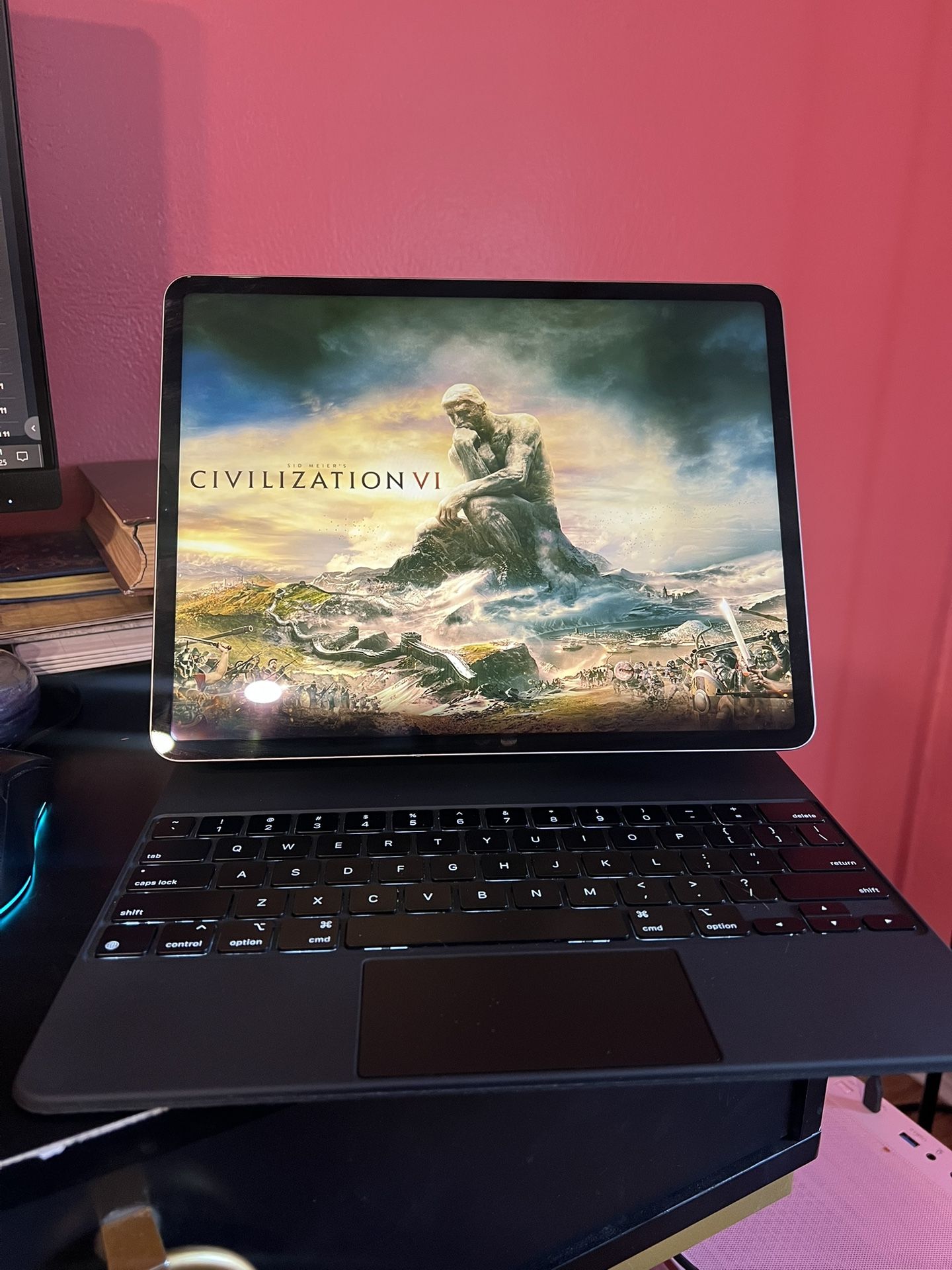 iPad Pro (6th Gen) - Silver and Black Magic Keyboard