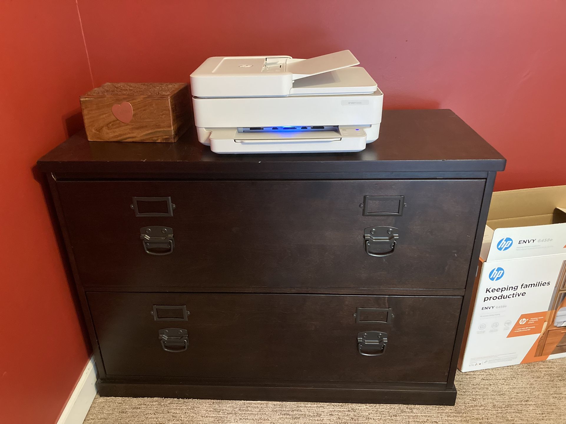 Pottery Barn Bedford 2 Drawer Lateral File Cabinet In Espresso