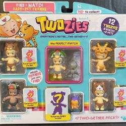 Twozies Season 1 Two-Gether 12 pack 6 Babies + 6 Pets Brand New Sealed Pack