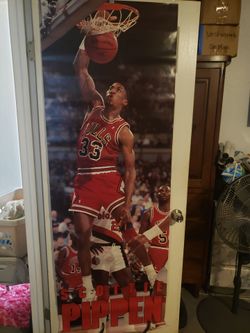 Classic Vintage Large Scottie Pippen Door Size Poster