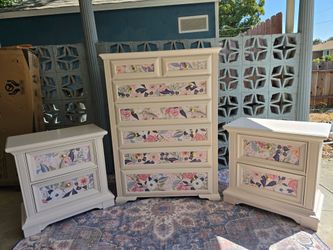 Refurbished Dresser and Nightstand Set