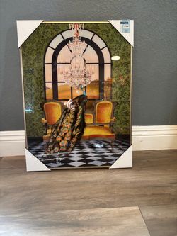 Peacock Frame Wall Decor