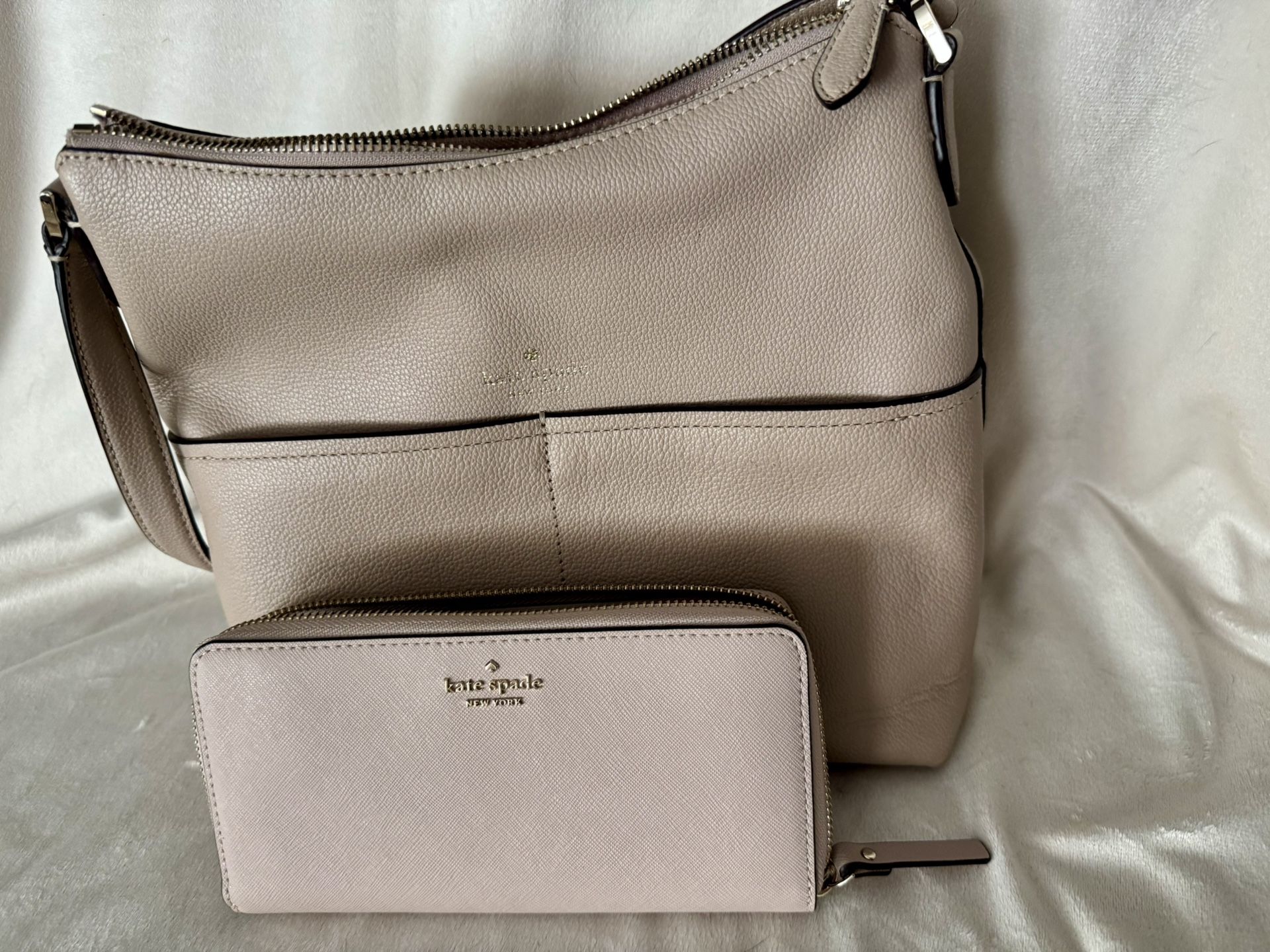 Kate Spade Tan Shoulder Bag and Wallet Set