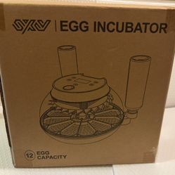 SCV Egg Incubator, 12 Egg Capacity, Brand New 