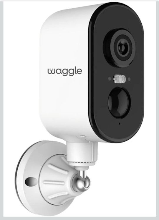 Waggle 4G LTE Cam | Security Camera | NO WiFi Needed | Indoor/Outdoor Use | Built-in SIM Card, 2K HD Video, 9000mAh Battery, 2 Way Audio, Night Vision