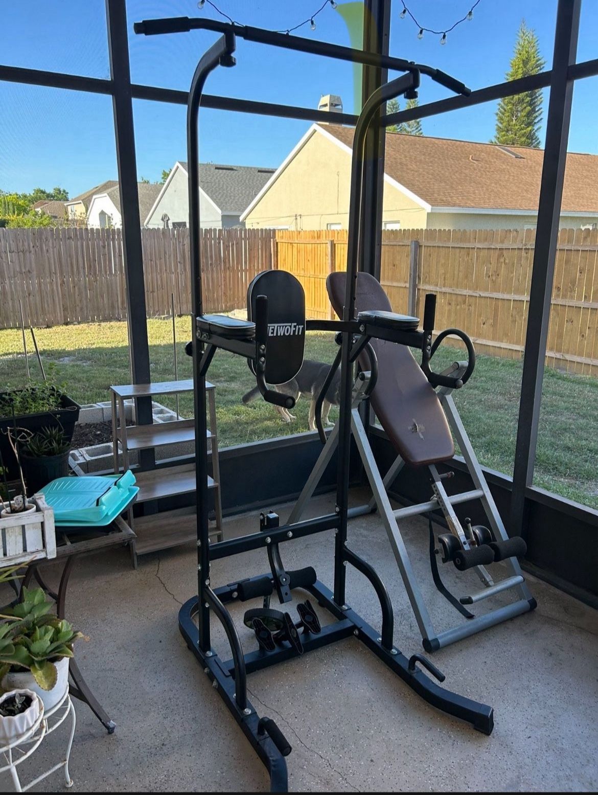Pull up bar/ home workout gym