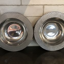 (2) Wilton Armetale Small Round Silver Bowls