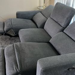 Living Spaces Double Recliner Couch $800 OBO