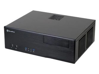 Silverstone Tek GD05B-USB3.0 Aluminum/Steel Micro ATX HTPC Computer Case with 2 USB 3.0 Front Ports