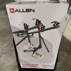 Allen Sports Deluxe 2-Bicycle Trunk Mounted Bike Rack Carrier, Model 102DN, Black