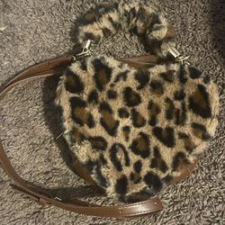 Heart Shaped Cheetah Purse