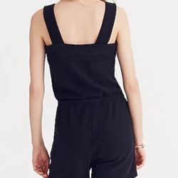 Madewell Side-Button Drawstring women’s Romper XS