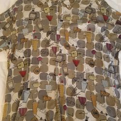 Martini Lounge 100% Rayon Dress Shirt