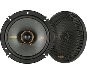 KICKER 51KSC6504 KS-Series 6.5" Coaxial Speakers with .75" tweeters, 4-Ohm, Pair