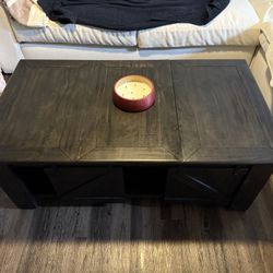 Wooden Coffee Table With Storage