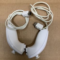 Two Nintendo wii controllers