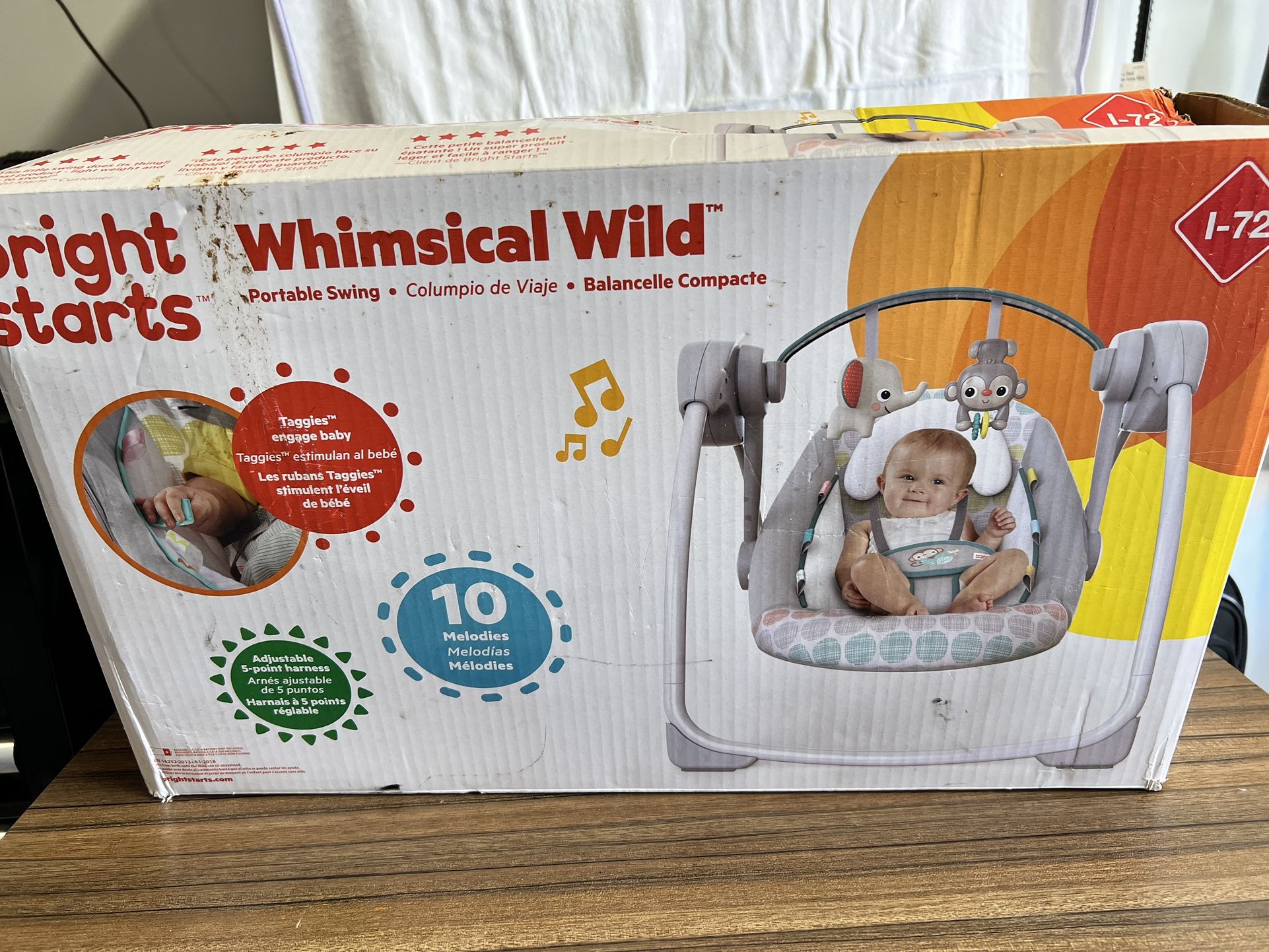 Bright Starts Whimsical Wild Portable Swing