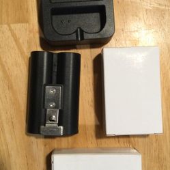 Pack 6040mAh Battery For Ring Door Bell, 2 Batteries, 1 Charger, USB Cable