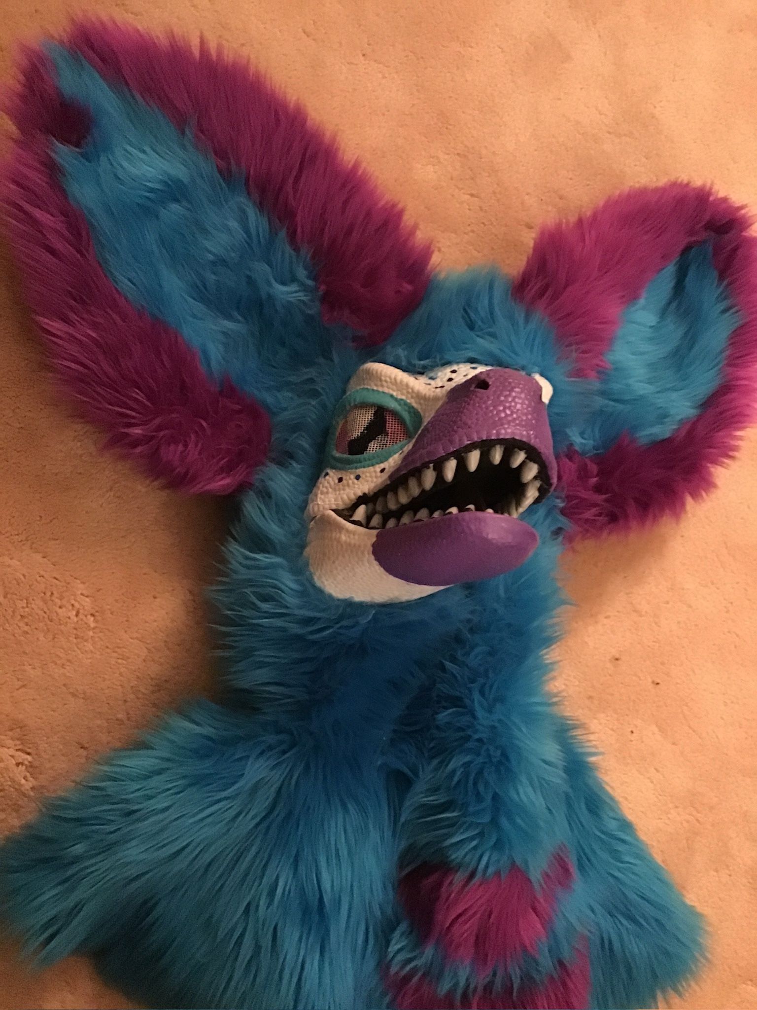 Handmade Dino Mask With Ears