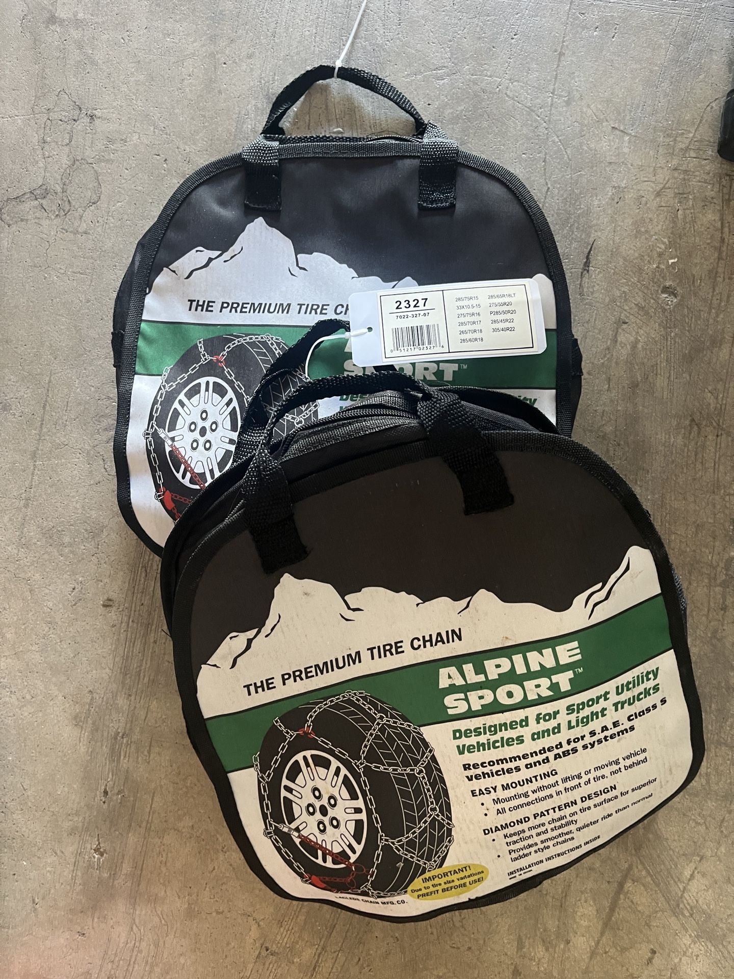 Laclede Alpine Sport Light Truck Tire Chains - 2327
