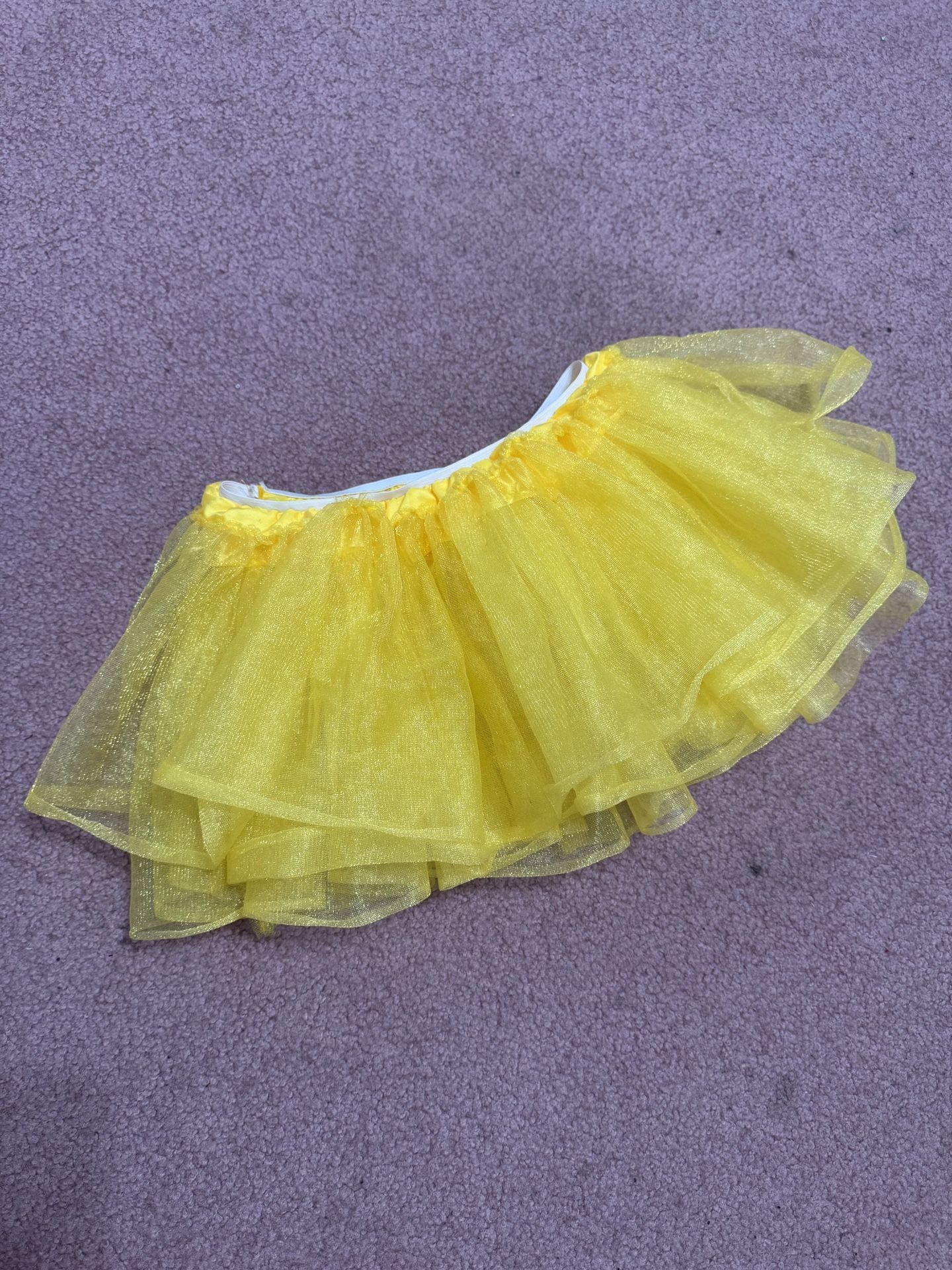 Yellow Tutu Skirt Short Costume 