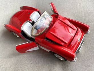 1957 Red Corvette (solid metal)