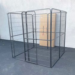(Brand New) $180 Dog 8-Panel Playpen, Each Panel 64” Tall X 32” Wide Heavy Duty Pet Exercise Fence Crate Kennel Gate