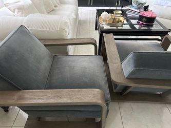 Mid Century Modern Accent Chairs (set of 2)