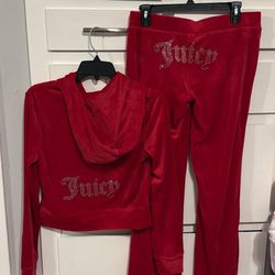 Juicy Couture Red Tracksuit: (Size S,M, L, XL available) - BRAND NEW 