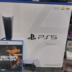 PS5 DISC with call Of Duty Game And FC26 On Payment Plan Option With $49 Down Take Home