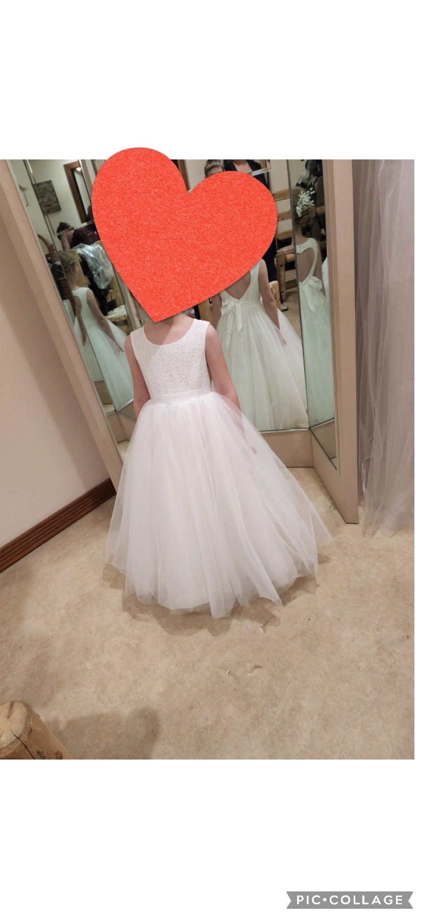 David's Bridal Flower Dress