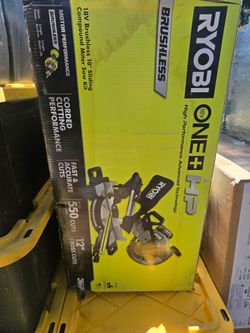 Ryobi 18v sliding miter saw new