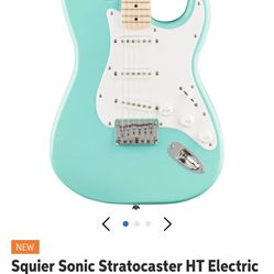 FSR Squier Sonic® Stratocaster®, Maple Fingerboard, Surf Green