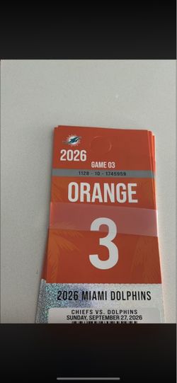 Orange Parking Dolphins Bengals game (wrong photo)
