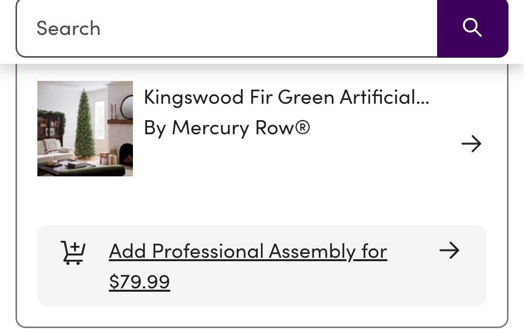 Wayfair 10 Foot Slim Tree (Brand New!)