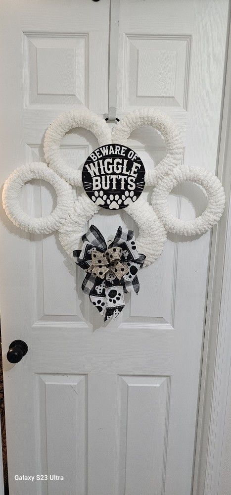 Dog Paw Wreath